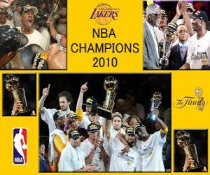 yapboz NBA Şampiyonları 2010 - Los Angeles Lakers -